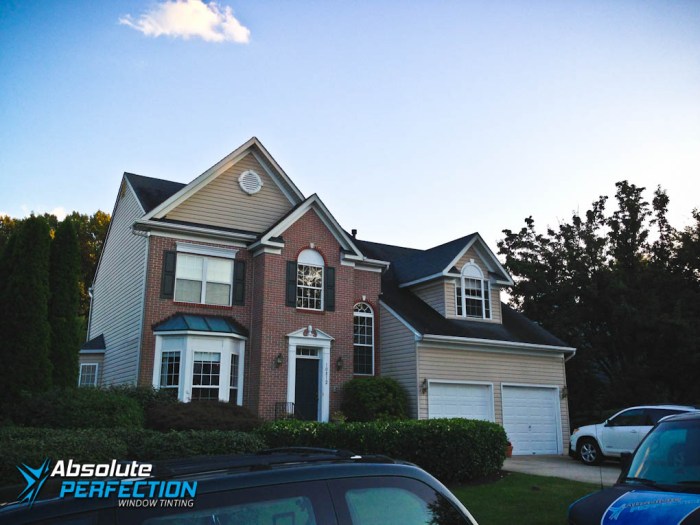 Home window tinting for privacy